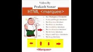 html tutorial marquee tag | scroll content in html | scroll image in html