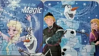 ELSA WITH ANNA, OLAF, & KRISTOFF | FROZEN | PRINCESS DISNEY PUZZLE | COLORFUL PUZZLE