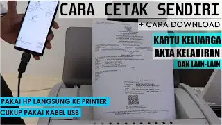 Cara Download Dan Print Dokumen Kependudukan Menggunakan HP | cara print sendiri kartu keluarga dll