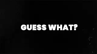 Stomp Typography Promo- Guess What?