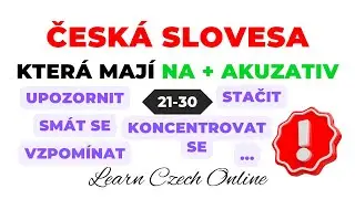 CZECH VERBS that have NA + ACCUSATIVE 21-30