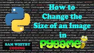 How to Change the Size of an Image in Pygame