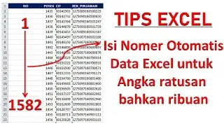 Penomoran OTOMATIS di Tabel Excel