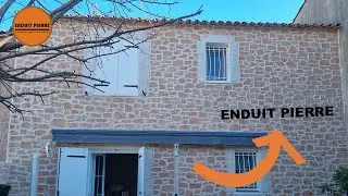 Comment moderniser la façade d'une maison ? ( ENDUIT PIERRE )