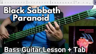 Black Sabbath - Paranoid Bass Guitar Lesson With Tab | Nepali Bass Guitar Lesson
