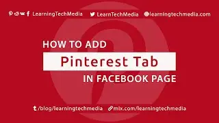 5. How to add Custom Pinterest Tab in Facebook Page | 🔝 Tutorial