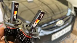 Install multi color LED headlights in the car || car light modified