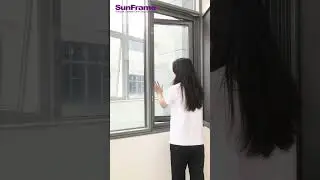 Window screen integrated aluminum alloy casement window#aluminium #windows #homedecor #shorts