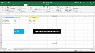Excel Tricks : Excel wildcards on your finger tips | * (asterisk) | ? (question mark) | ~ (tilde)