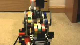 Lego Mindstorms NXT Rubik's Cube Solver - White Face - Alex Strandberg