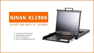 Kinan KVM XL1908 - 8 ports USB, Màn hình 19 inch