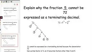NP13 - The Prime Factor Rule for Terminating and Recurring Decimals