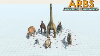 Herbivore Dinosaurs Vs 100 Land Mines |Animal Revolt Battle Simulator