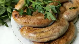 Колбаски свино-куриные для жарки.