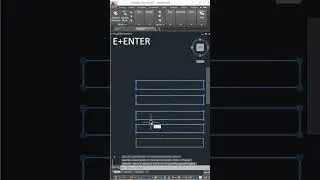 Fast One Way Array Copy in AutoCAD #shorts