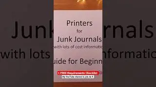 Ecotank Printer with Detailed Costs, new video, Guide for Beginners + FREE Checklist