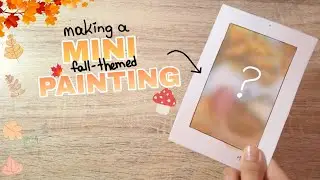 🍁Aesthetic & Relaxing watercolor Paint w/ me // Fall edition 🍁🍄