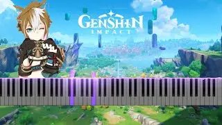 OST Genshin Impact - Main theme (Piano Cover) Easy