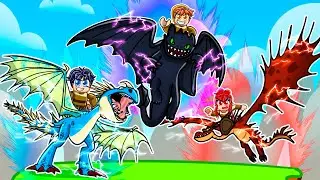 Having a HOW TO TRAIN YOUR DRAGON FAMILY in Roblox!