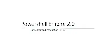 Learn PowerShell Empire 2 From A to Z