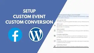 34-Setup Facebook Pixel Custom Events | Facebook Custom Conversion | Facebook Events Manager