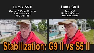 Panasonic G9II Stabilization vs The S5 Mark II