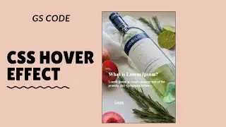 Css Hover Effects - Pure Css Tutorial - How Create Text CSS hover effects | GS CODE