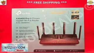 ***BRAND NEW*** TP Link Archer AX5400 PRO Dual Band Wi Fi 6 ROUTER Black