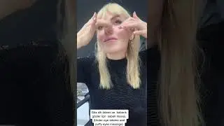 Göz altı ödemi ve  kabarık gözler için yüz masajı🧚🏽‍♂️Under-eye edema and puffy eyes massage