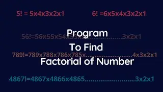 factorial number program in java program