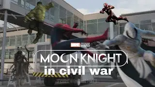 Moon Knight joins the Civil War Airport battle || spydy DAVID 