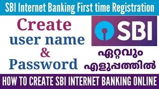 SBI Online Net Banking Registration | SBI Internet Banking Registration | Create Username & Password