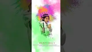 Dripping effect holi photo editing 2024 - holi ka photo editing | new photo editing | 