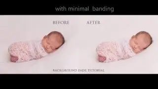 Background Fade - Newborn Baby Photoshop editing
