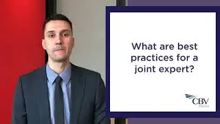 CBV Insights Litigation Video Series  - Joint Expert Mandates