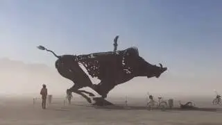 Burning Man 2016 Rotating Wild Boar
