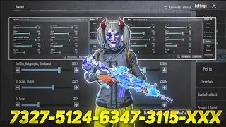 New Update 3.3⚡Best Sensitivity code + Control Settings Pubg Mobile/Bgmi Sensitivity 2024