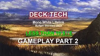 MTG Arena Gameplay | Standard Budget | Mono White Lifelink