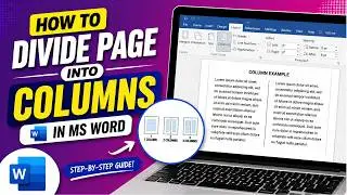 How to Divide Page into Columns in MS Word