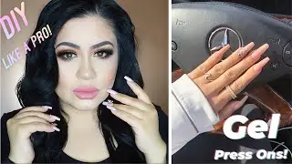 DIY GEL PRESS ON NAILS AT HOME • How To Apply Nails Like a Pro So They Last 3 Weeks!