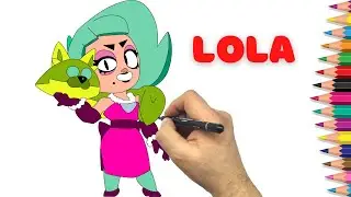 НОВЫЙ БРАВЛЕР ЛОЛА - Как нарисовать Лолу из Бравл Старс - How to draw Lola Brawl Stars - New brawler