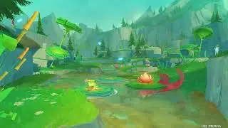 [Genshin] Scenery - Rainsong Pond and Paper Frog [Ambient]