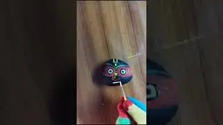 Jagannath drawing ideas on Stone // art challenge krishna 😊😇// #shortvideo #shorts #drawing