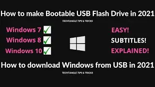 How to make Bootable USB Flash Drive in 2021 | How to Install Windows from Flash Drive in 2021