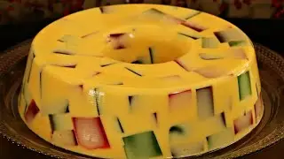 GELATINA DE MOSAICO SABOR ROMPOPE