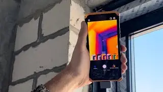 Тепловизор для смартфона. Проверяем промерзание окон перед началом работ.