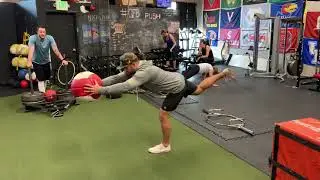SL RDL W/ Med Ball Reach