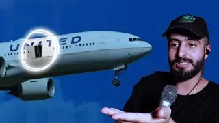 شخص يفتح باب الطيارة وهي في السماء