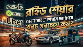 Indriver, Uber, Pathao কিভাবে কম খরচে রাইড শেয়ারিং নিবেন এবং কোন রাইড শেয়ারিং অ্যাপে খরচ কম