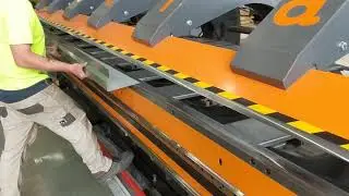 Our new Slitter folder making a barge flashing for a shed we are supplying